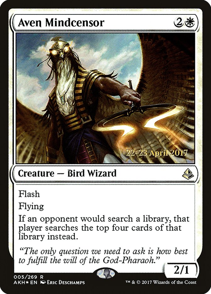 Aven Mindcensor [Amonkhet Prerelease Promos] | Pegasus Games WI