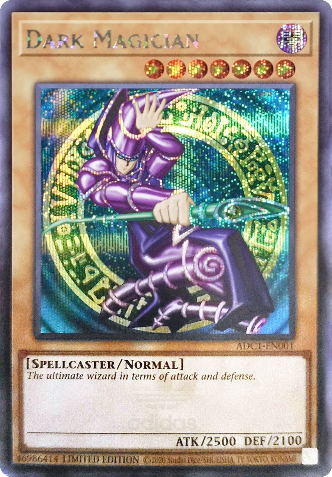 Dark Magician (Adidas Exclusive) [ADC1-EN001] Prismatic Secret Rare | Pegasus Games WI