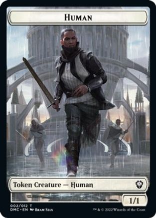 Human // Snake Double-Sided Token [Dominaria United Commander Tokens] | Pegasus Games WI