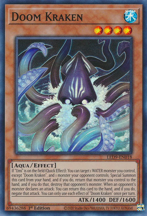 Doom Kraken [LED9-EN018] Super Rare | Pegasus Games WI