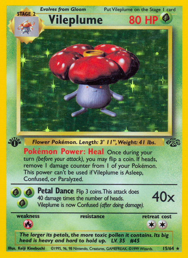 Vileplume (15/64) [Jungle 1st Edition] | Pegasus Games WI