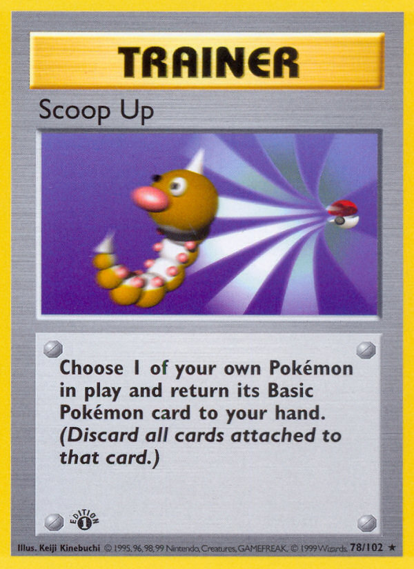 Scoop Up (78/102) (Shadowless) [Base Set 1st Edition] | Pegasus Games WI