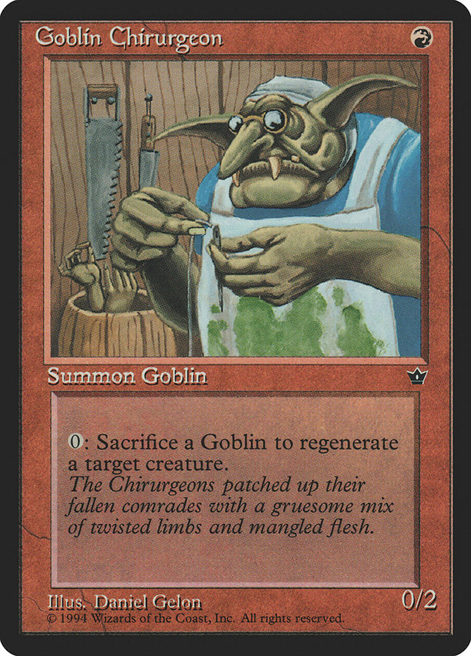 Goblin Chirurgeon (Daniel Gelon) [Fallen Empires] | Pegasus Games WI
