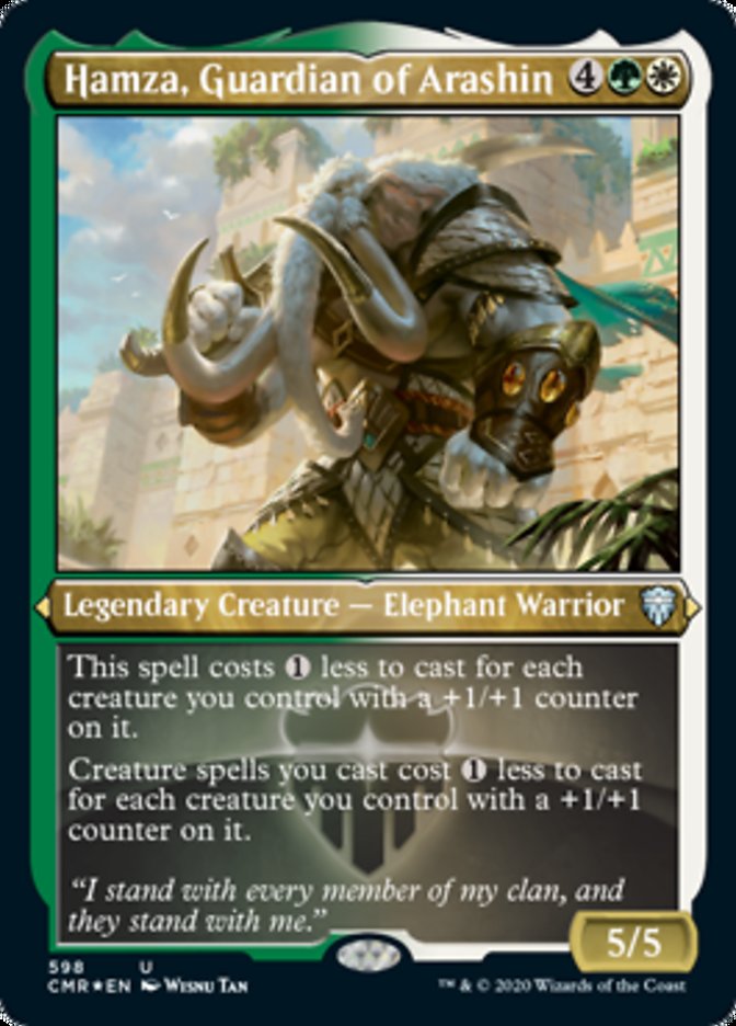 Hamza, Guardian of Arashin (Etched) [Commander Legends] | Pegasus Games WI