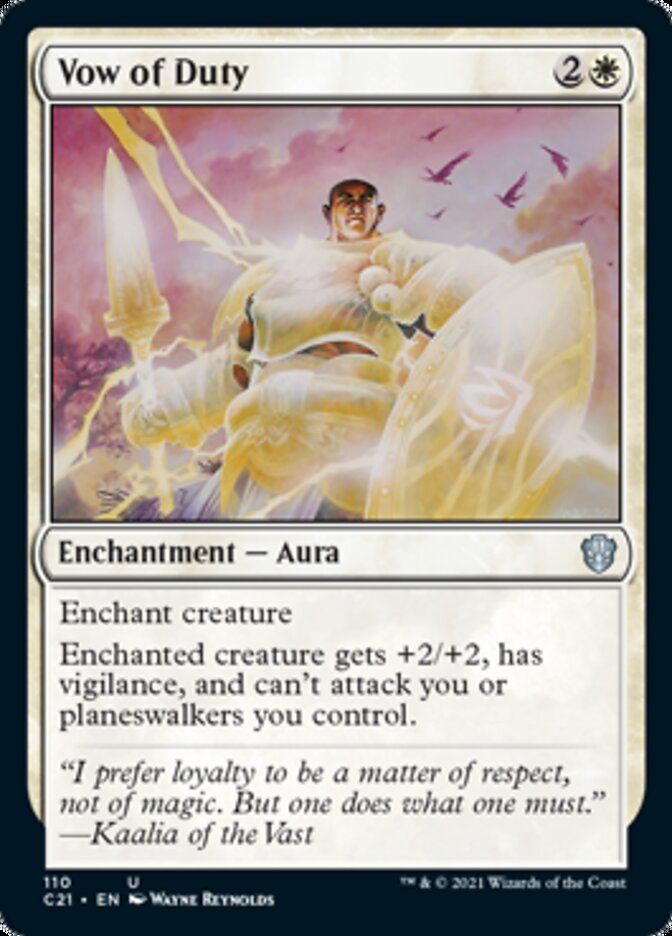 Vow of Duty [Commander 2021] | Pegasus Games WI