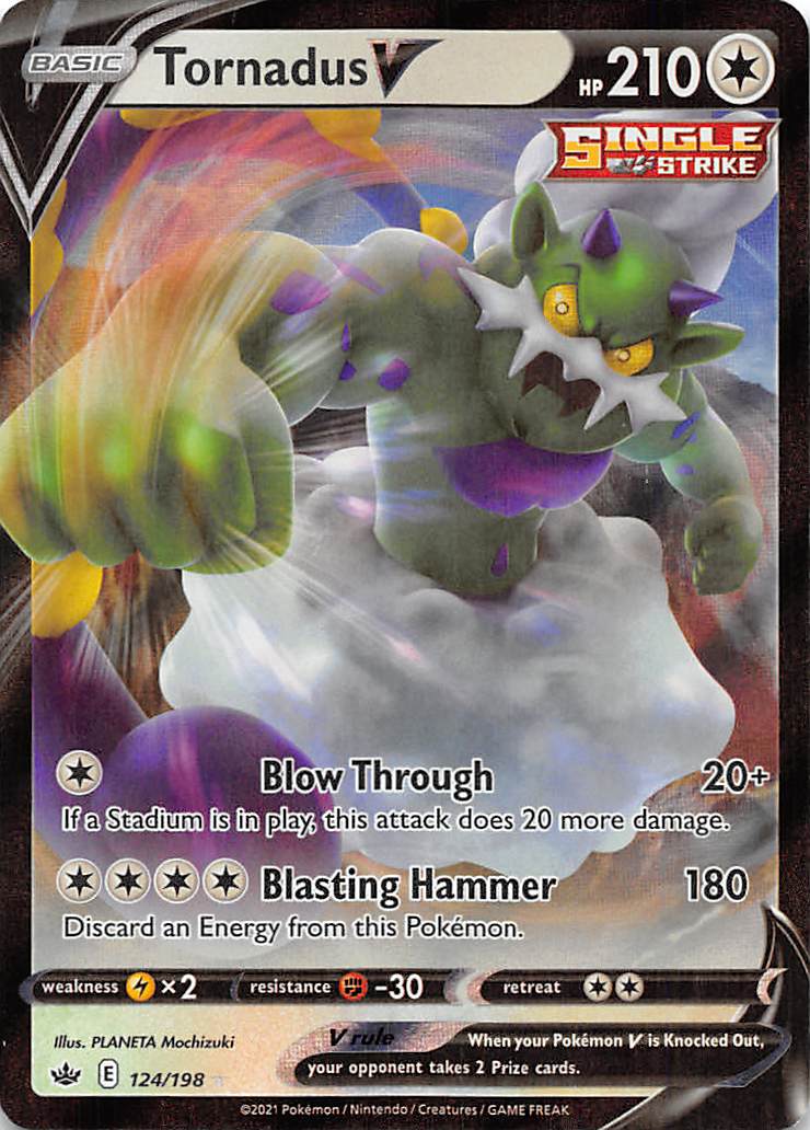 Tornadus V (124/198) [Sword & Shield: Chilling Reign] | Pegasus Games WI