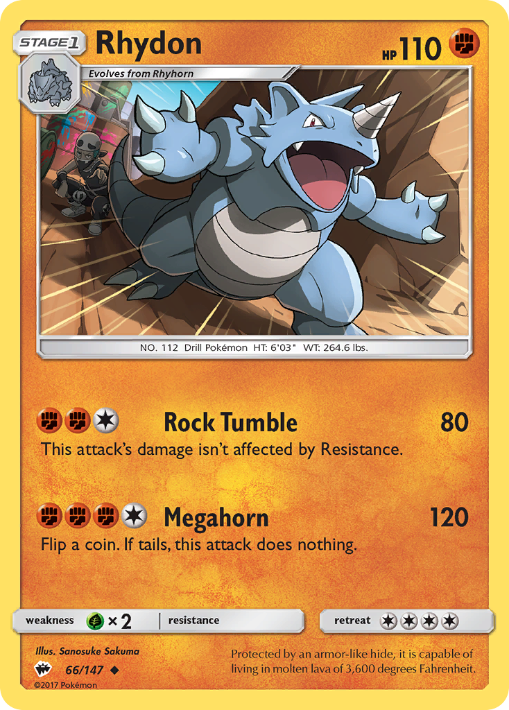 Rhydon (66/147) [Sun & Moon: Burning Shadows] | Pegasus Games WI