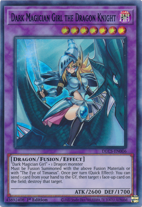 Dark Magician Girl the Dragon Knight (Green) [DLCS-EN006] Ultra Rare | Pegasus Games WI