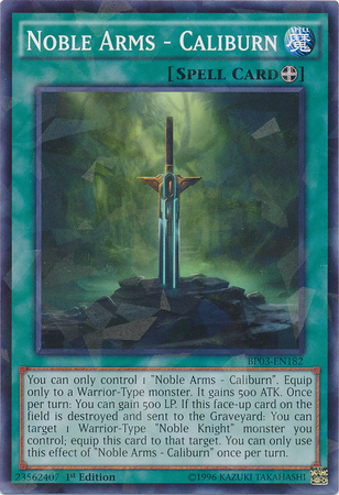 Noble Arms - Caliburn (Shatterfoil) [BP03-EN182] Common | Pegasus Games WI