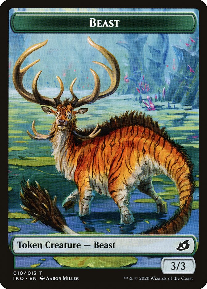 Beast Token [Ikoria: Lair of Behemoths Tokens] | Pegasus Games WI