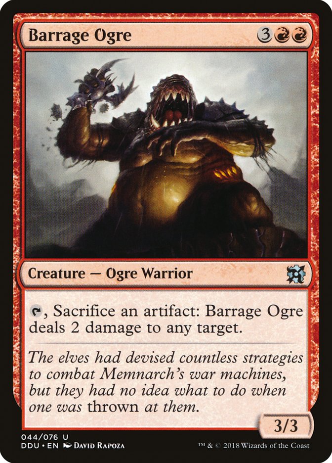 Barrage Ogre [Duel Decks: Elves vs. Inventors] | Pegasus Games WI