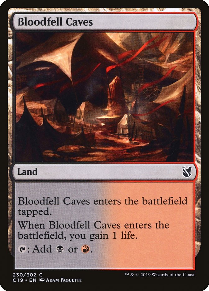 Bloodfell Caves [Commander 2019] | Pegasus Games WI