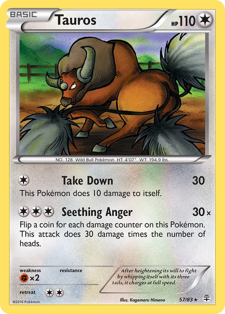 Tauros (57/83) [XY: Generations] | Pegasus Games WI