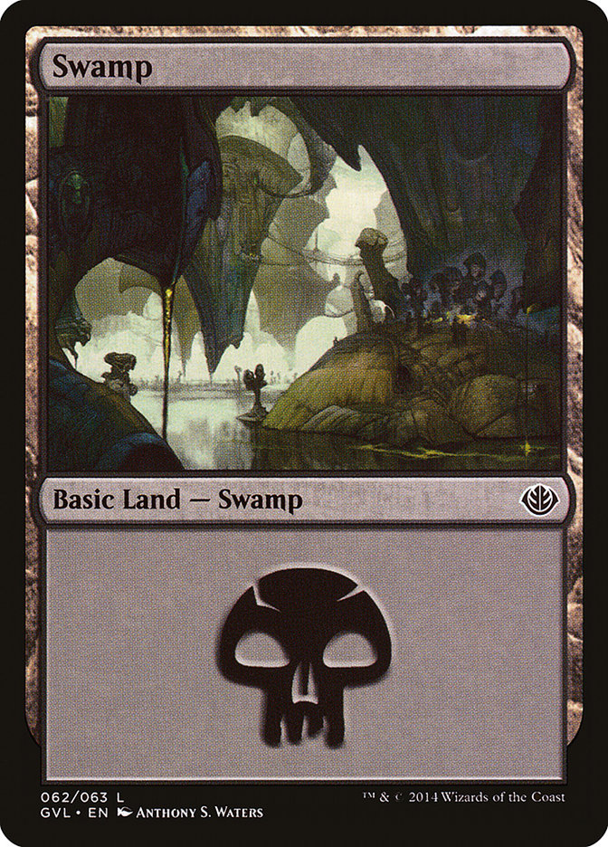 Swamp (62) (Garruk vs. Liliana) [Duel Decks Anthology] | Pegasus Games WI