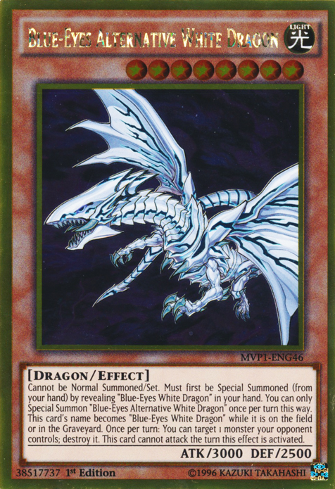 Blue-Eyes Alternative White Dragon [MVP1-ENG46] Gold Rare | Pegasus Games WI