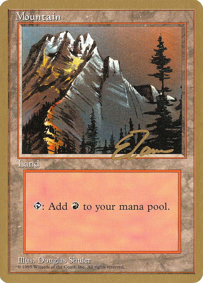 Mountain (et373) (Eric Tam) [Pro Tour Collector Set] | Pegasus Games WI