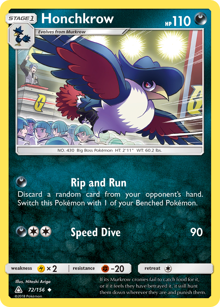 Honchkrow (72/156) [Sun & Moon: Ultra Prism] | Pegasus Games WI