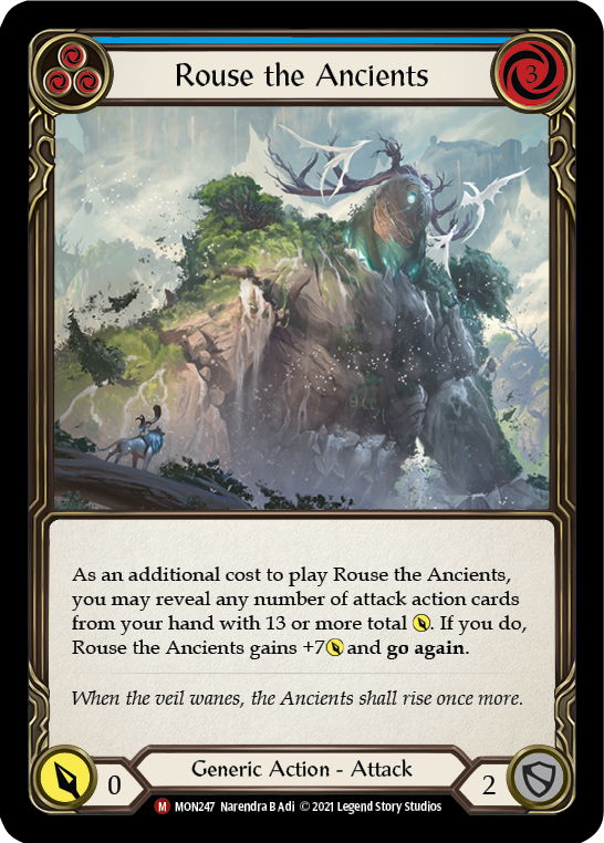 Rouse the Ancients (Rainbow Foil) [MON247-RF] 1st Edition Rainbow Foil | Pegasus Games WI