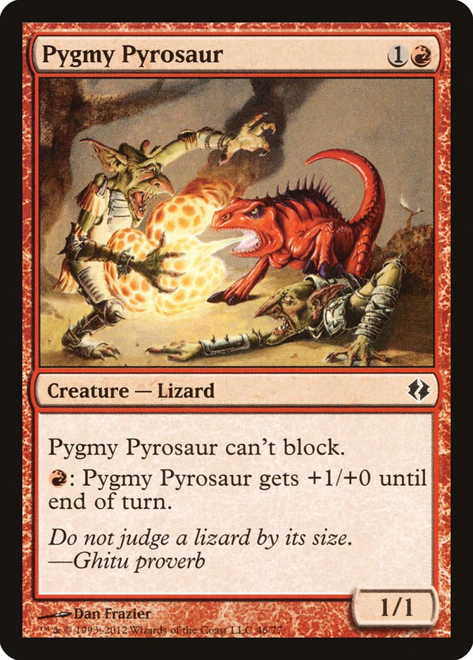 Pygmy Pyrosaur [Duel Decks: Venser vs. Koth] | Pegasus Games WI