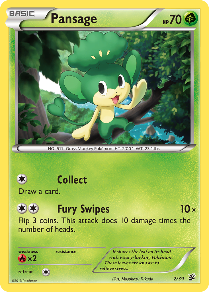 Pansage (2/39) [XY: Kalos Starter Set] | Pegasus Games WI