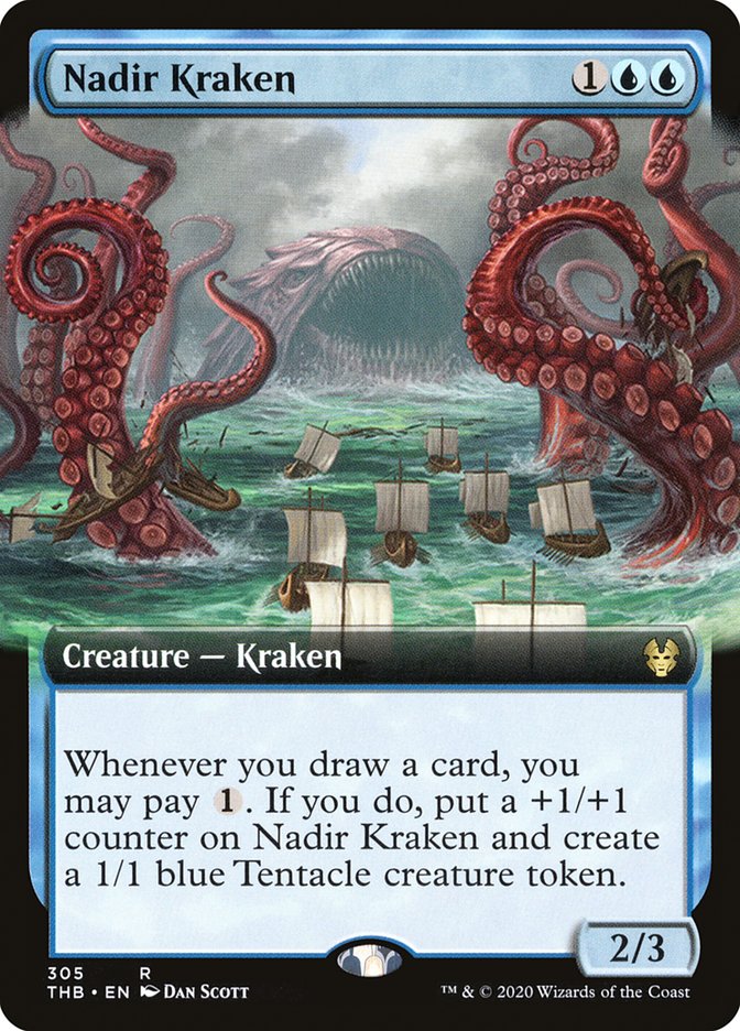 Nadir Kraken (Extended Art) [Theros Beyond Death] | Pegasus Games WI