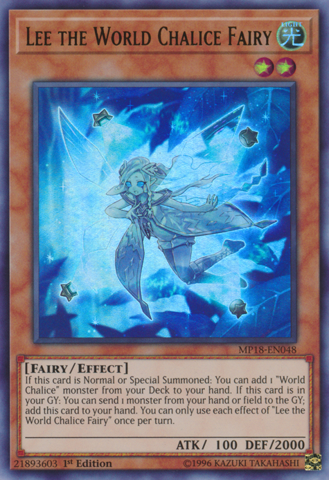 Lee the World Chalice Fairy [MP18-EN048] Ultra Rare | Pegasus Games WI