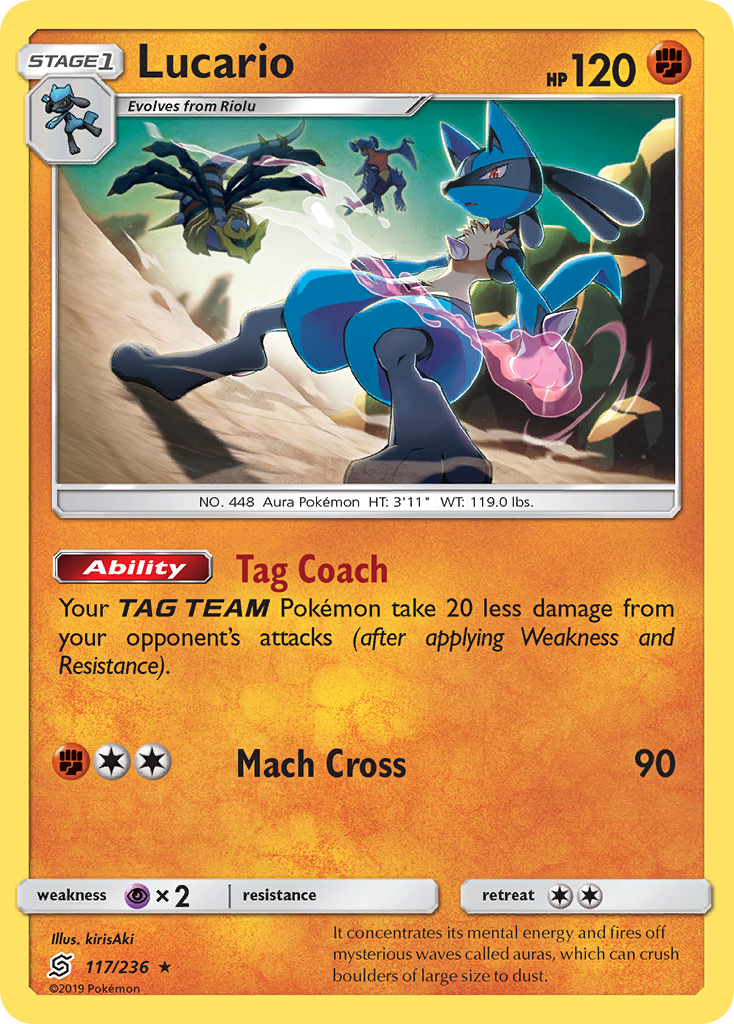 Lucario (117/236) [Sun & Moon: Unified Minds] | Pegasus Games WI