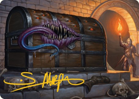 Mimic Art Card (Gold-Stamped Signature) [Dungeons & Dragons: Adventures in the Forgotten Realms Art Series] | Pegasus Games WI