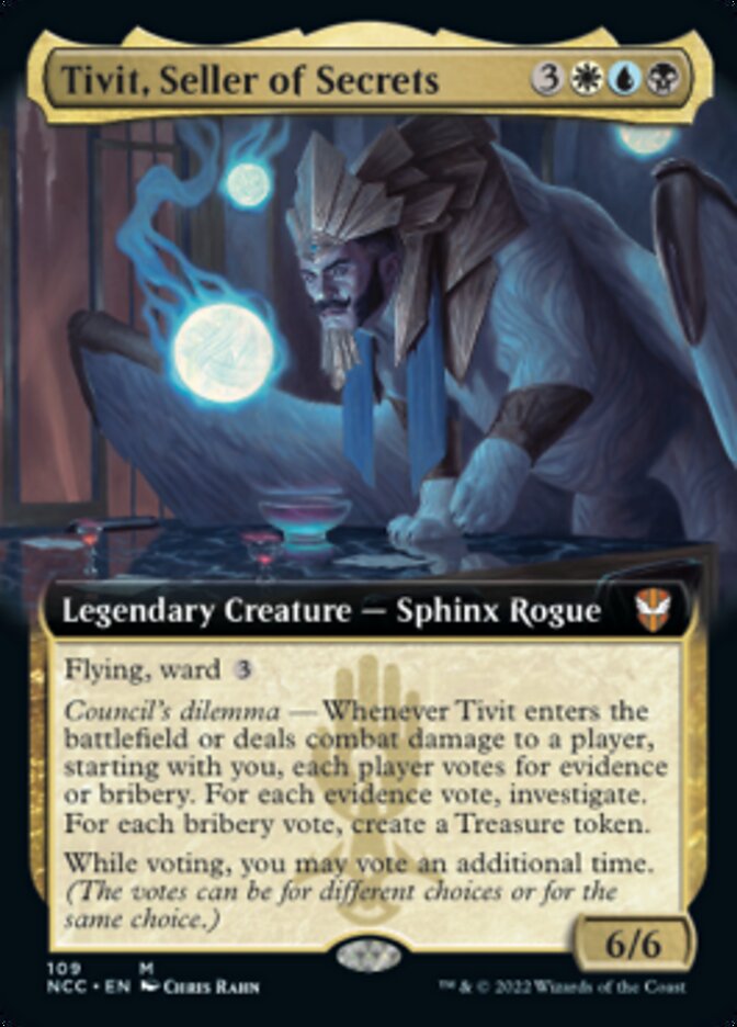 Tivit, Seller of Secrets (Extended Art) [Streets of New Capenna Commander] | Pegasus Games WI