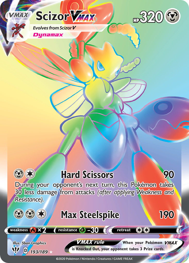 Scizor VMAX (193/189) [Sword & Shield: Darkness Ablaze] | Pegasus Games WI