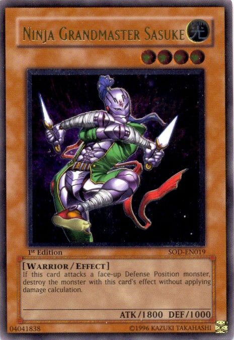 Ninja Grandmaster Sasuke (UTR) [SOD-EN019] Ultimate Rare | Pegasus Games WI