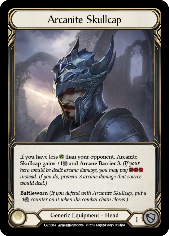 Arcanite Skullcap [ARC150-L] 1st Edition Cold Foil | Pegasus Games WI