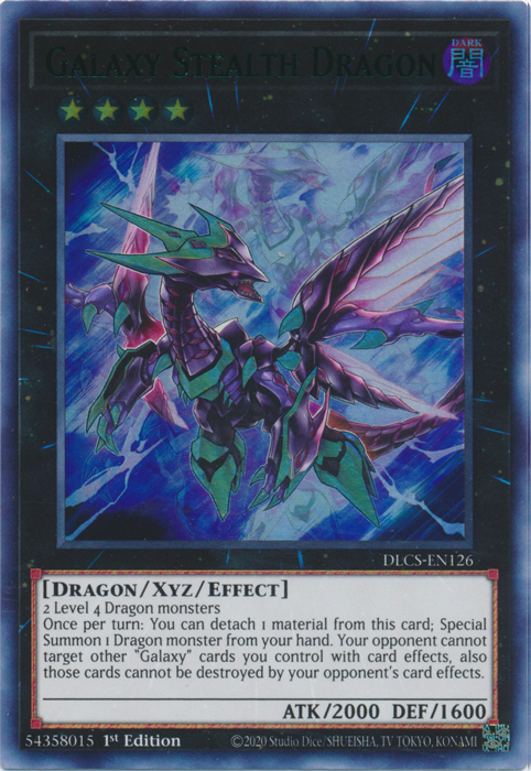 Galaxy Stealth Dragon (Green) [DLCS-EN126] Ultra Rare | Pegasus Games WI