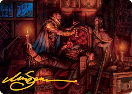Long Rest Art Card (Gold-Stamped Signature) [Dungeons & Dragons: Adventures in the Forgotten Realms Art Series] | Pegasus Games WI