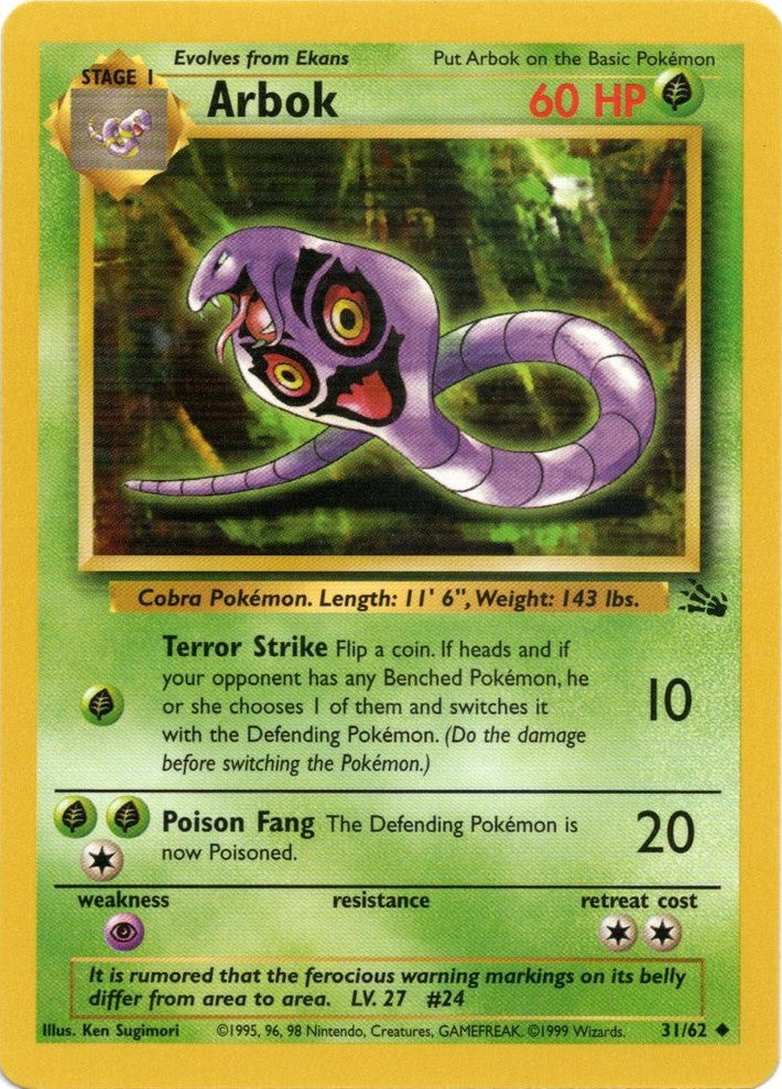 Arbok (31/62) [Fossil Unlimited] | Pegasus Games WI