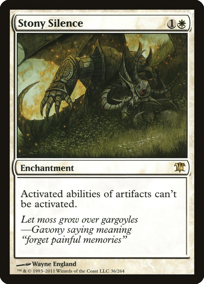 Stony Silence [Innistrad] | Pegasus Games WI
