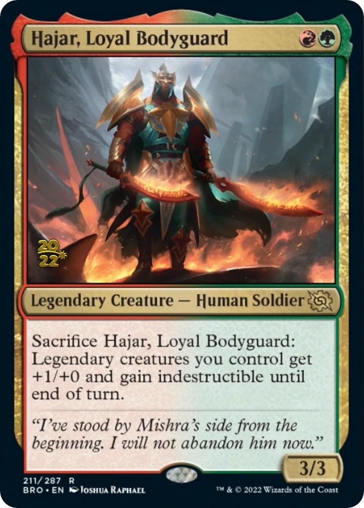 Hajar, Loyal Bodyguard [The Brothers' War Prerelease Promos] | Pegasus Games WI