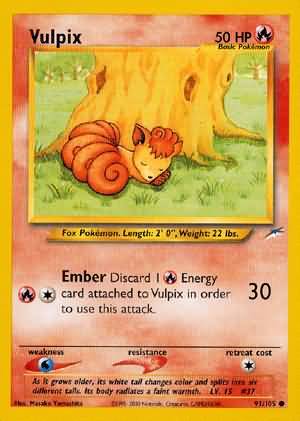 Vulpix (91/105) [Neo Destiny Unlimited] | Pegasus Games WI