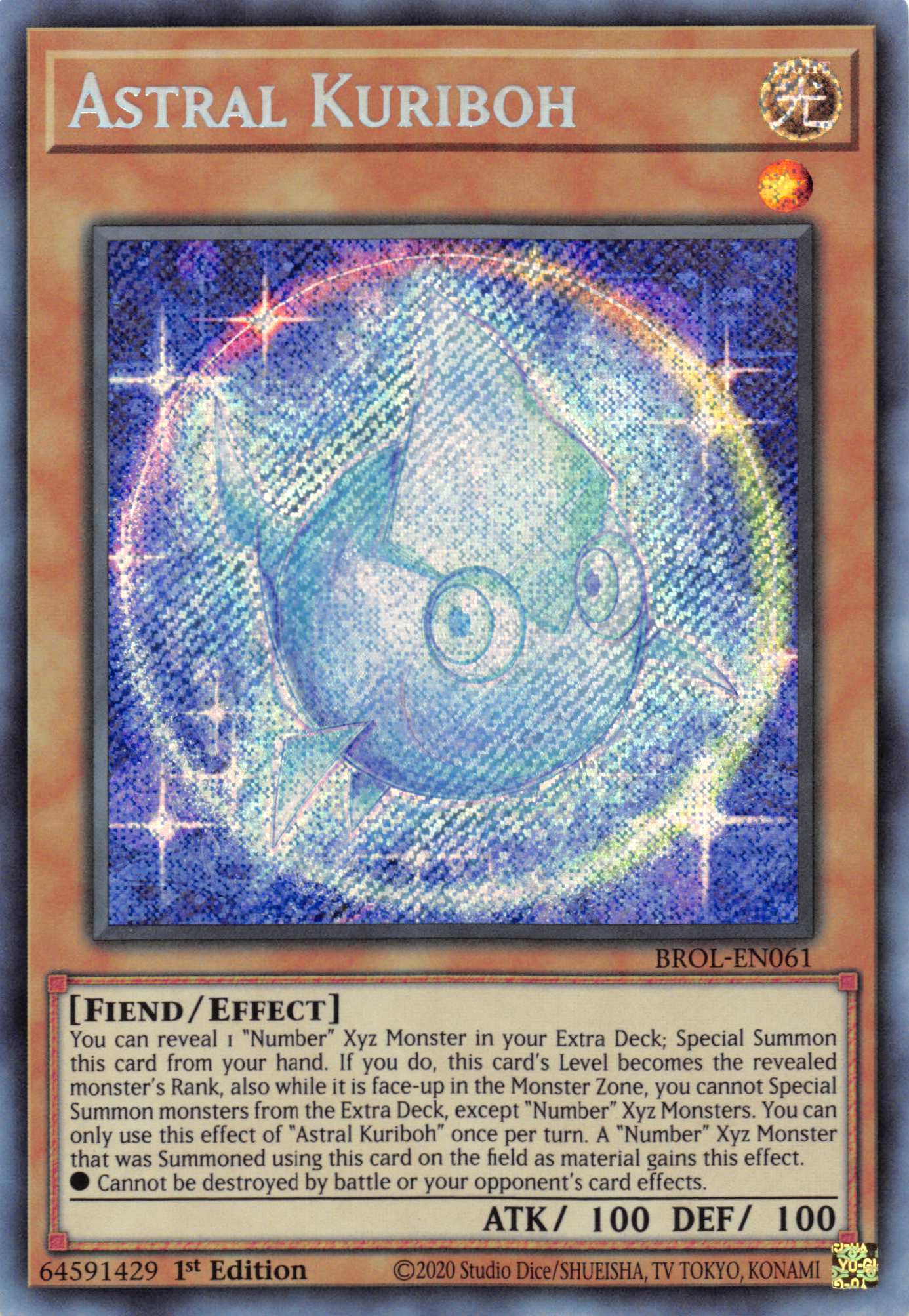 Astral Kuriboh [BROL-EN061] Secret Rare | Pegasus Games WI