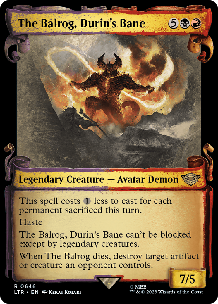 The Balrog, Durin's Bane [The Lord of the Rings: Tales of Middle-Earth Showcase Scrolls] | Pegasus Games WI