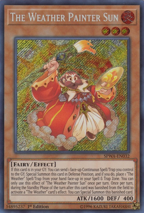 The Weather Painter Sun [SPWA-EN032] Secret Rare | Pegasus Games WI