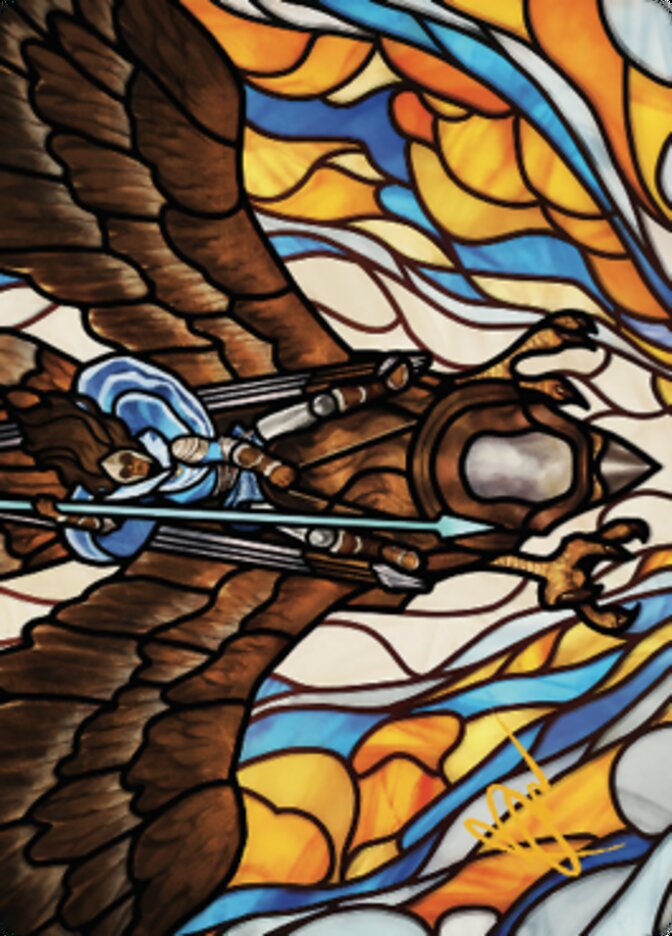 Tura Kennerud, Skyknight Art Card (Gold-Stamped Signature) [Dominaria United Art Series] | Pegasus Games WI