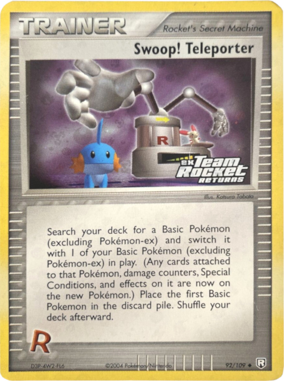Swoop! Teleporter (92/109) (Stamped) [EX: Team Rocket Returns] | Pegasus Games WI