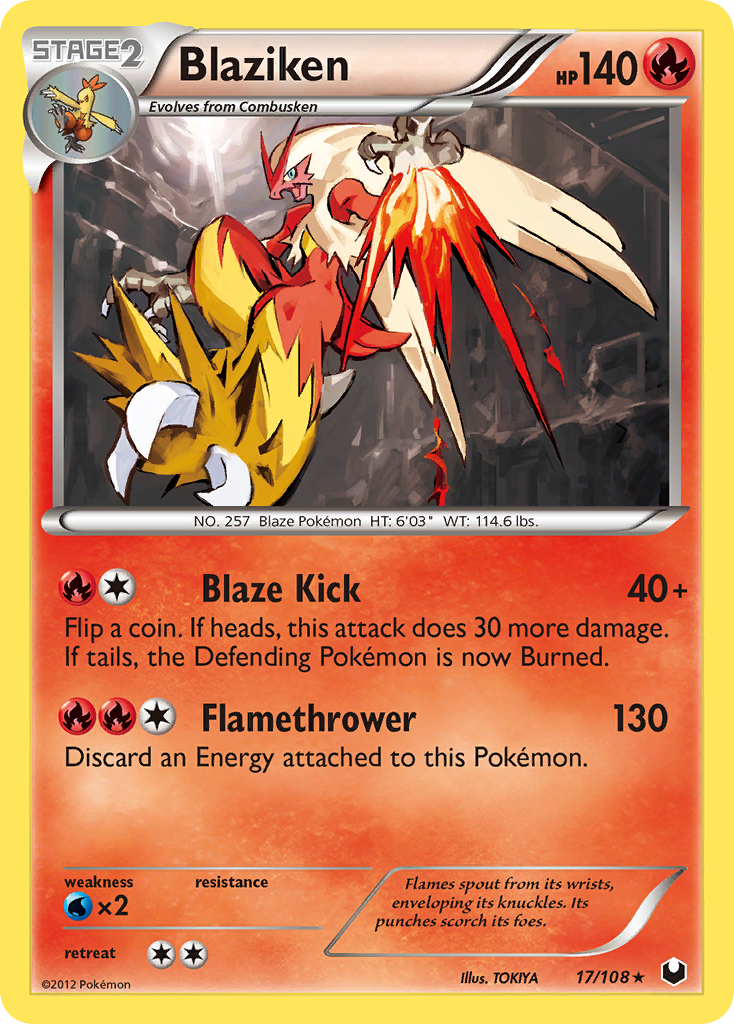 Blaziken (17/108) [Black & White: Dark Explorers] | Pegasus Games WI