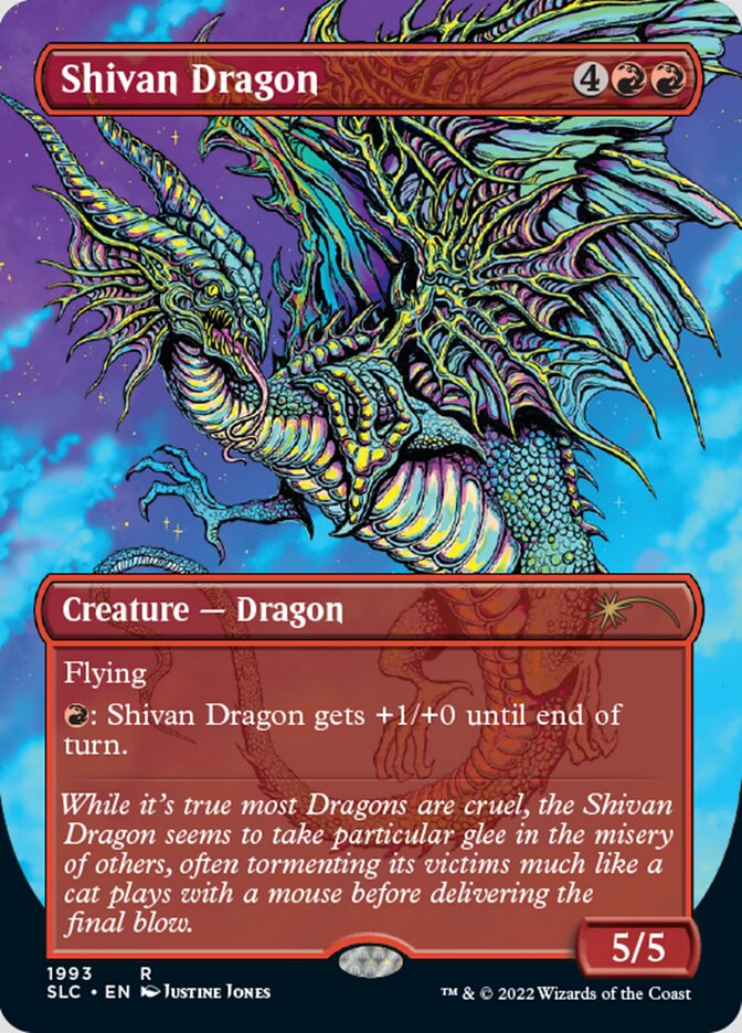 Shivan Dragon (Borderless) [Secret Lair 30th Anniversary Countdown Kit] | Pegasus Games WI