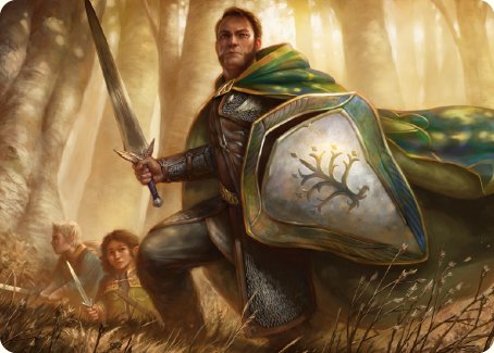 Boromir, Warden of the Tower Art Card [The Lord of the Rings: Tales of Middle-earth Art Series] | Pegasus Games WI