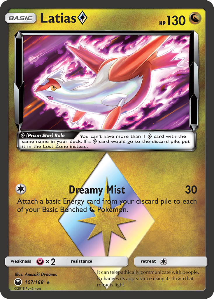 Latias (107/168) (Prism Star) [Sun & Moon: Celestial Storm] | Pegasus Games WI