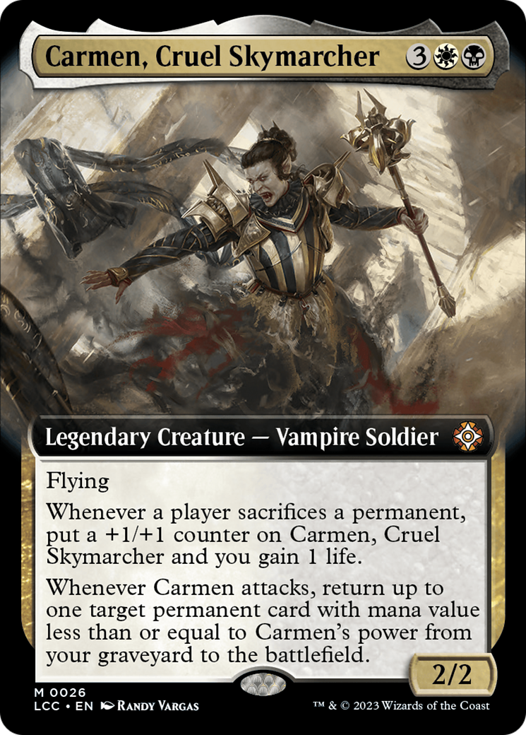 Carmen, Cruel Skymarcher (Extended Art) [The Lost Caverns of Ixalan Commander] | Pegasus Games WI