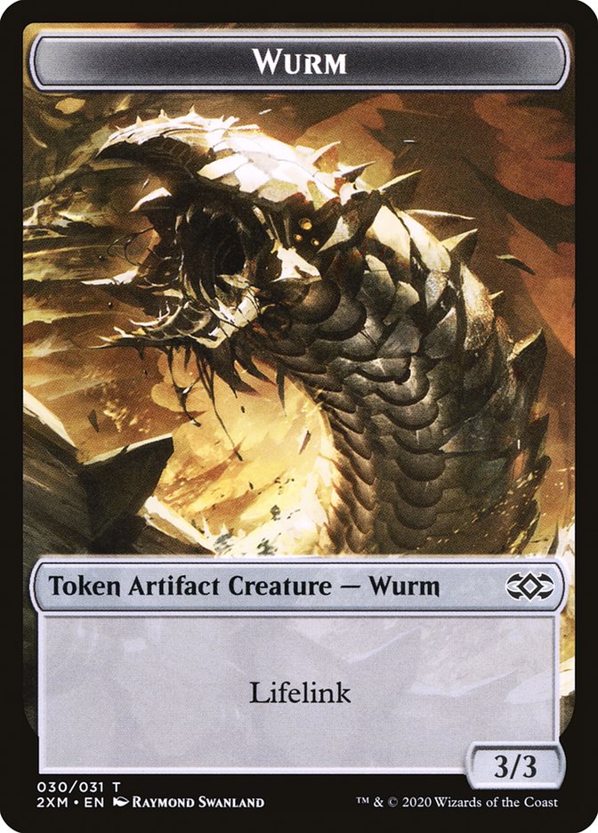 Clue // Wurm (030) Double-Sided Token [Double Masters Tokens] | Pegasus Games WI