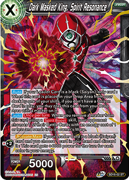 Dark Masked King, Spirit Resonance (Starter Deck - Darkness Reborn) (SD16-02) [Cross Spirits] | Pegasus Games WI